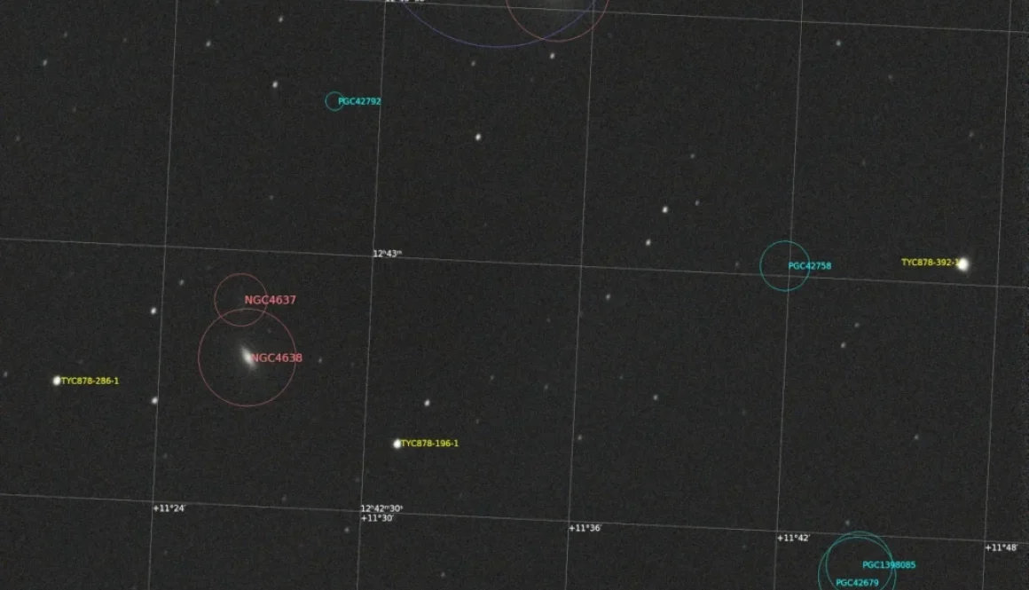 NGC4647, supernova 2022hrs and more galaxies (annotated)