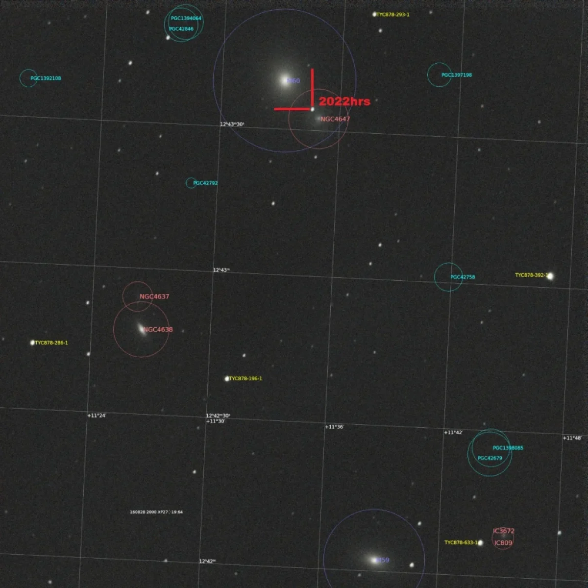 NGC 4647 with the supernova S2022hrs (2022-04-29)