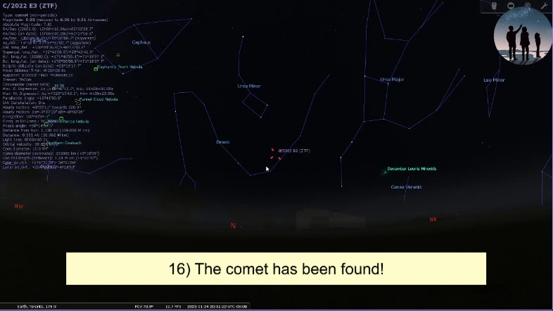 How to add a comet in Stellarium