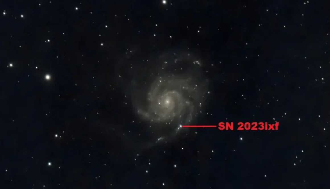 M101 with SN 2023ixf with label (2023-05-22)