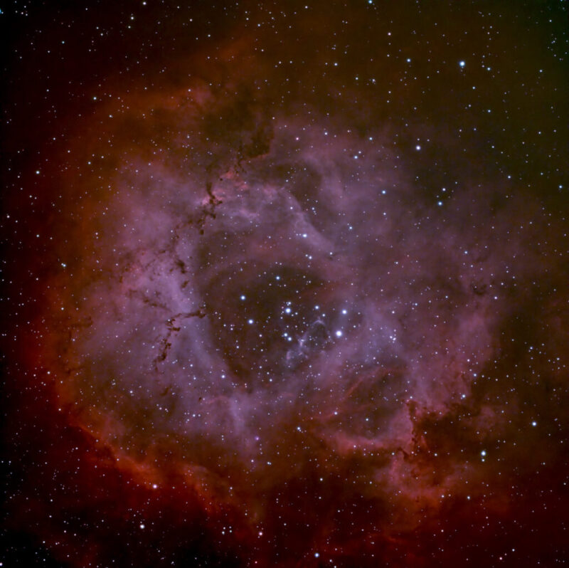 The Rosette Nebula with the new Gradient Correction Tool for PixInsight (2024-02-12)