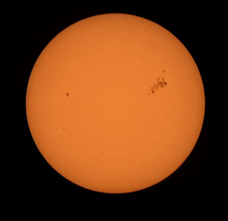 The Sun with the AR3664 (2024-05-09) captured with my C8 SCT, a Celestron Eclipsmart filter and a DSLR camera